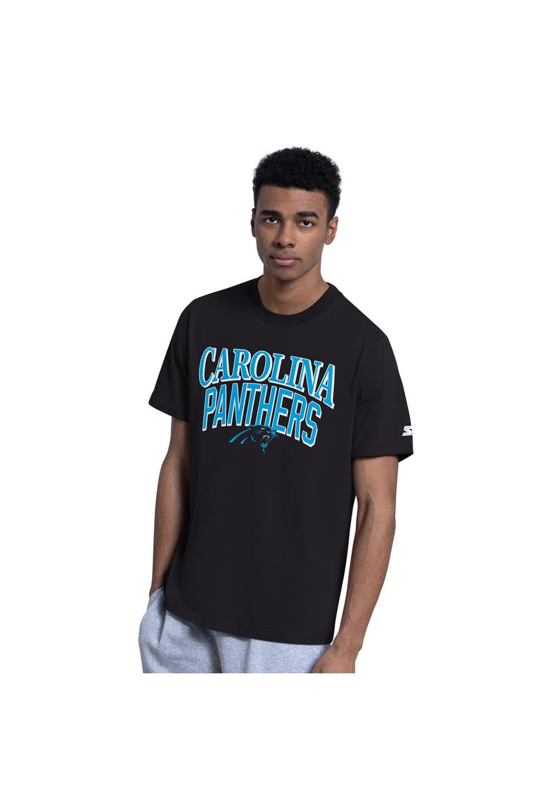 Men's Starter  Black/Gray Carolina Panthers Two-Pack Logo T-Shirt Set, Alternate, color, Black