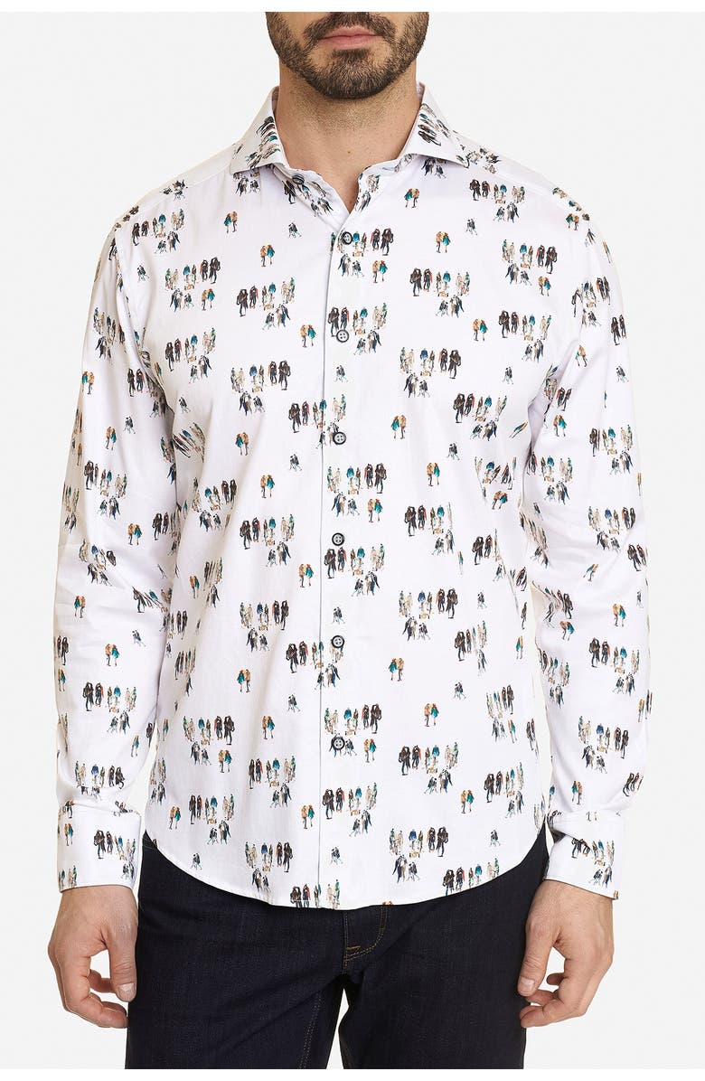 Robert Graham Gallery Nights Long Sleeve Shirt, Main, color,