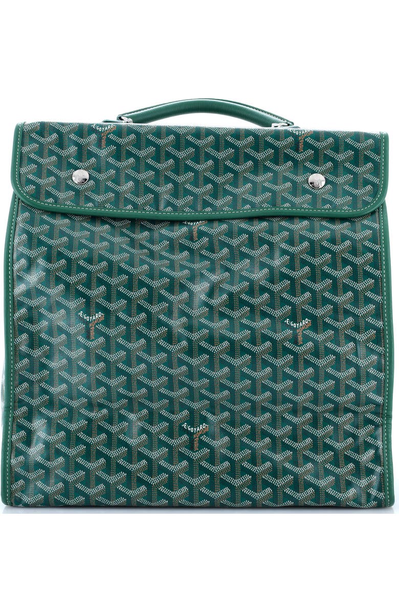 Pre-Owned Goyard Saint Leger Briefcase Backpack Coated Canvas, Main, color,