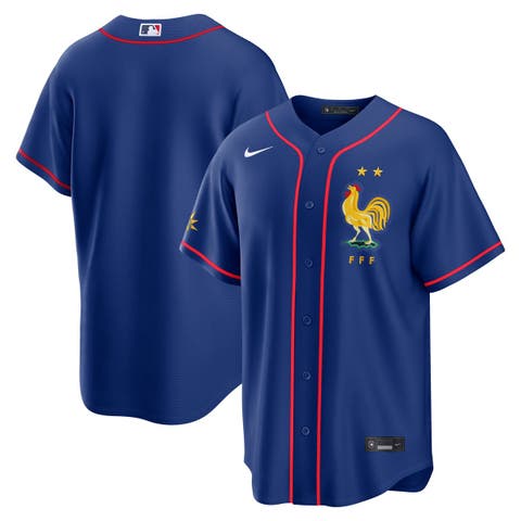 Men's Nike Blue France National Team x MLB Stadium Replica Jersey
