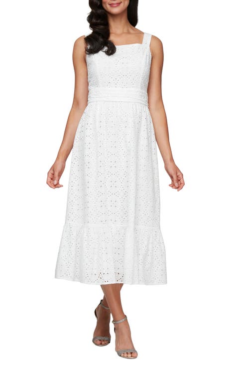 Cotton Eyelet Tea Dress