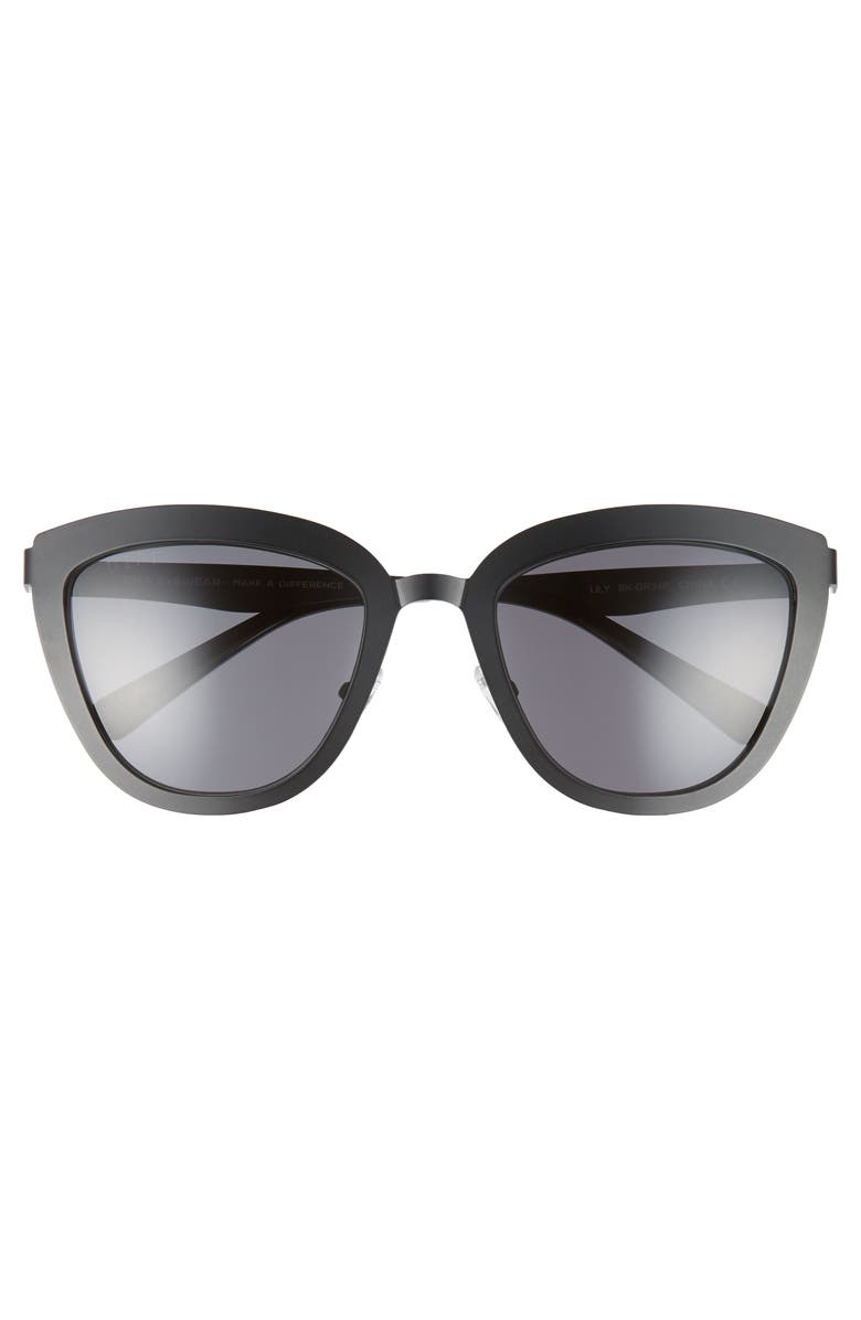 DIFF Lily 53mm Polarized Cat Eye Sunglasses, Alternate, color,
