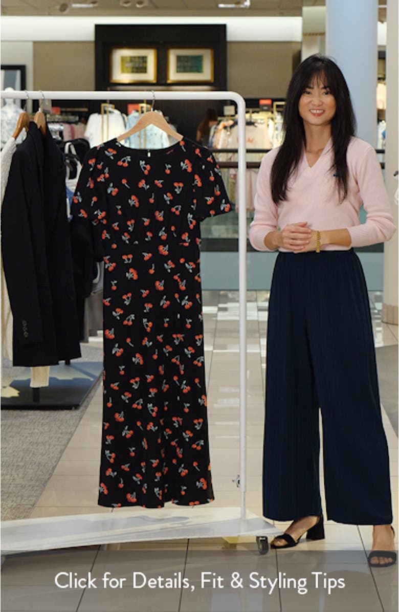 Dusk Bloom Floral Midi Dress, sales video thumbnail