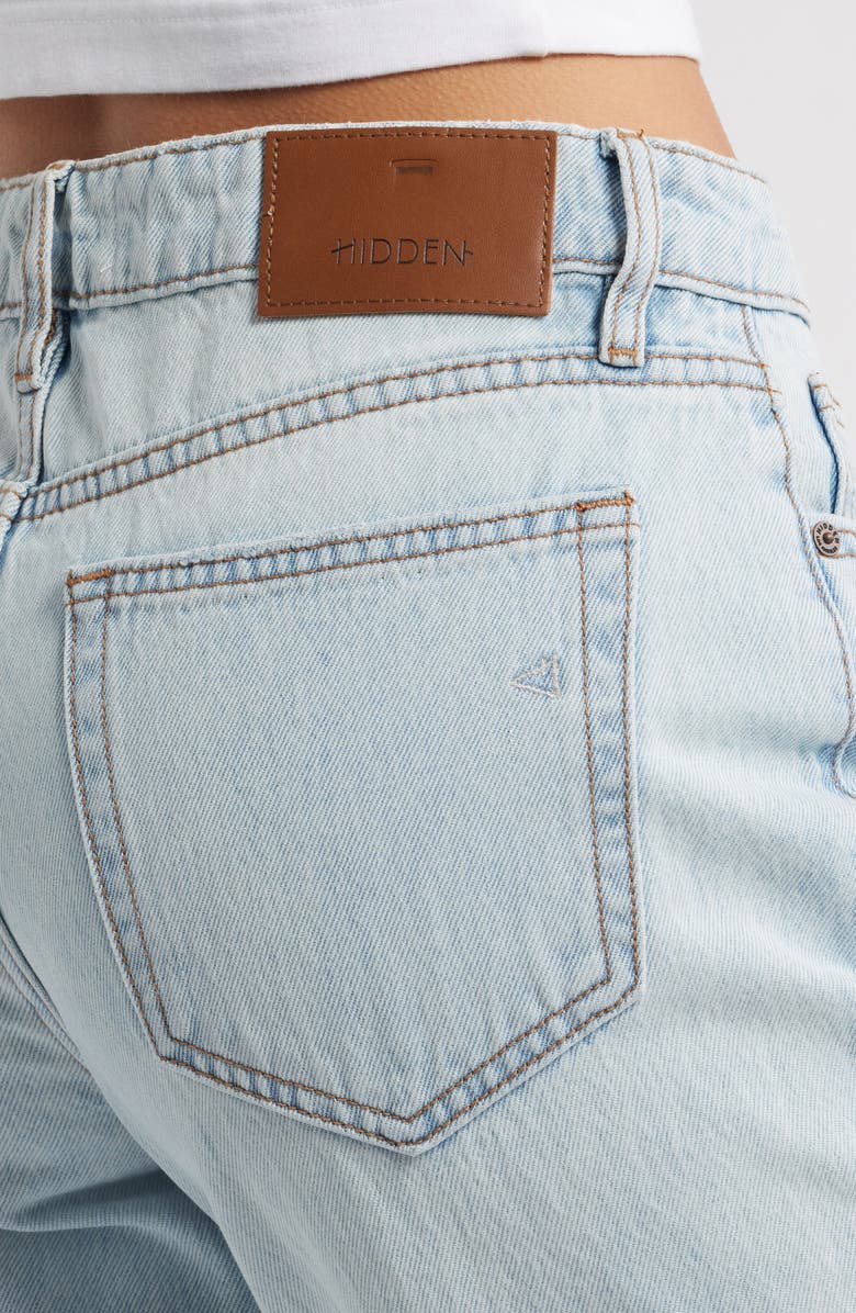 HIDDEN JEANS Classic Summer Distressed Straight Leg Jeans, Alternate, color,