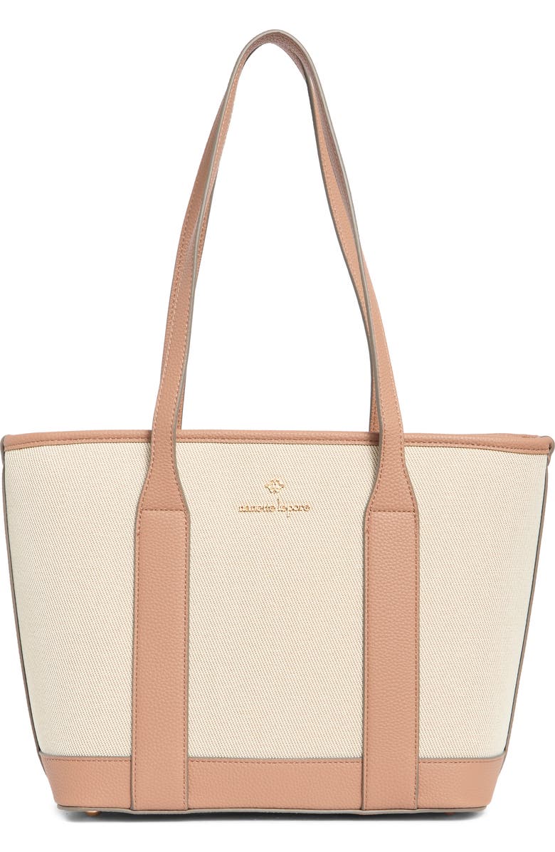 Nanette Lepore Sylas Tote with Wristlet Pouch, Main, color, Natural - Mocha Mousse