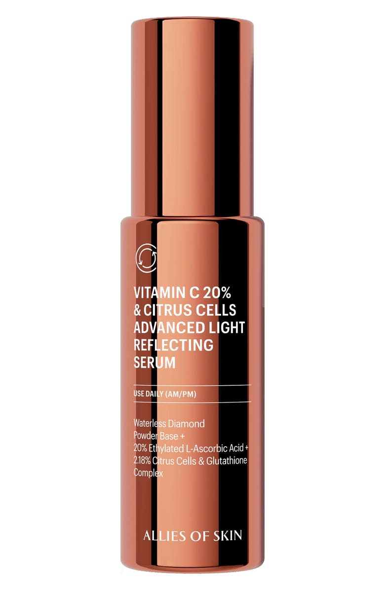 ALLIES OF SKIN Vitamin C 20% & Citrus Cells Advanced Light Reflecting Serum, Main, color, 