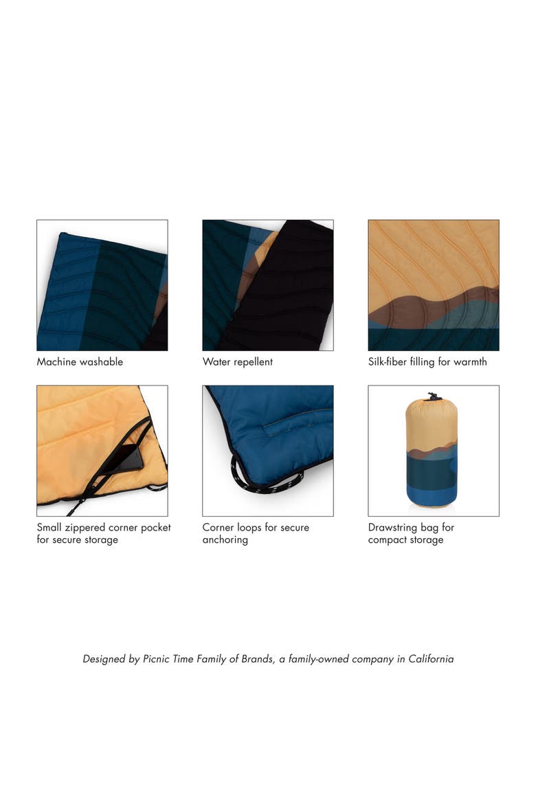 Aura Outdoor Puffer Blanket, Alternate, color, Sunrise Mountain