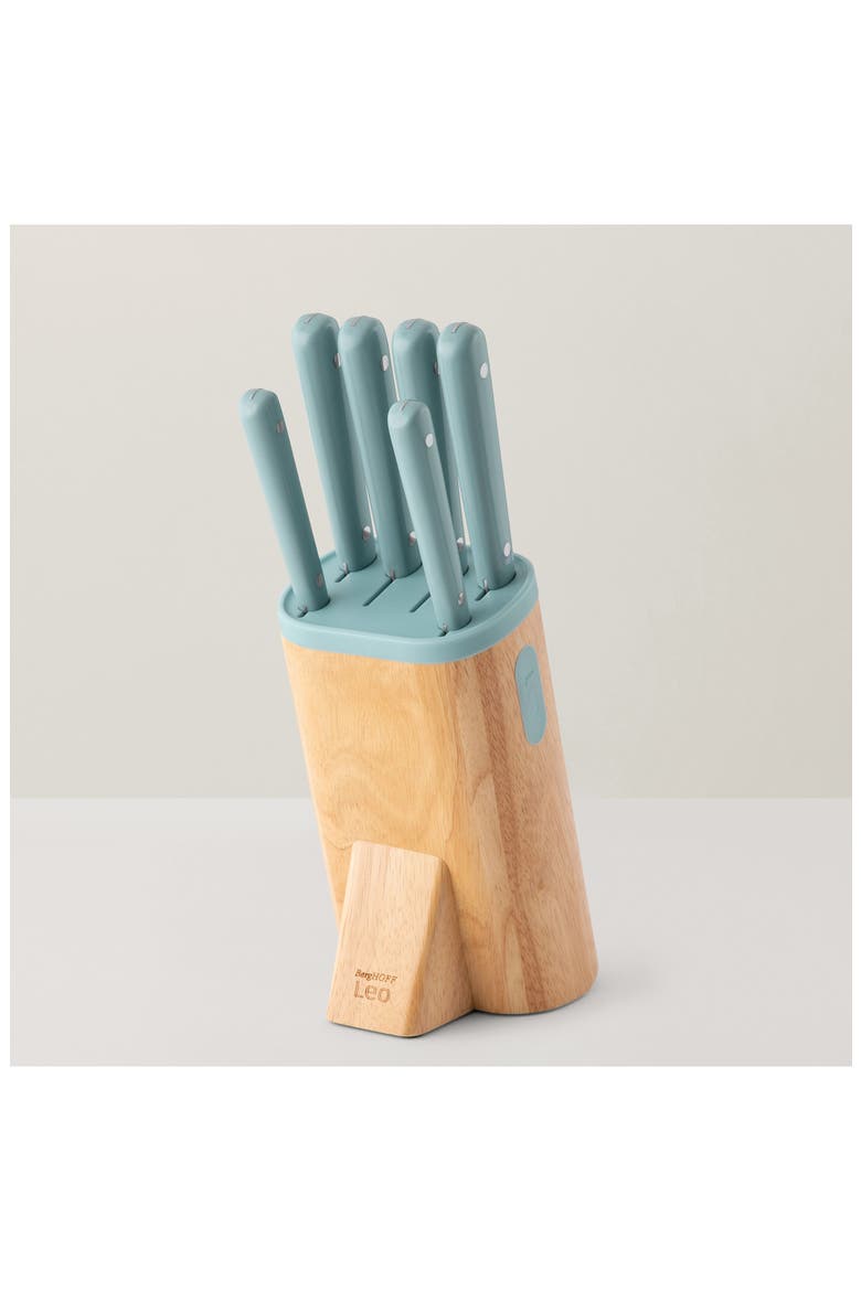 Slate Stainless Steel Knife Block Set, Alternate, color, SLATE
