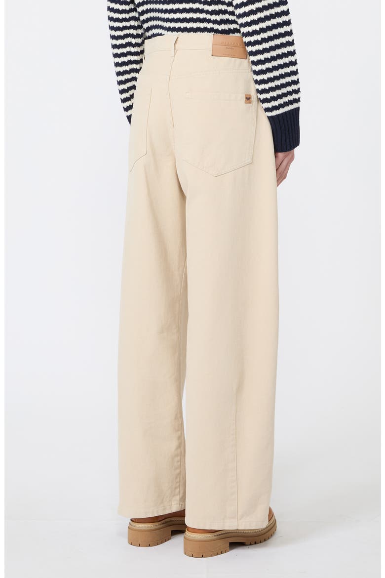 Wide Leg Cotton Pants, Alternate, color, IVORY