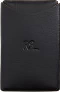 Double RL Logo Debossed Leather Card Case
