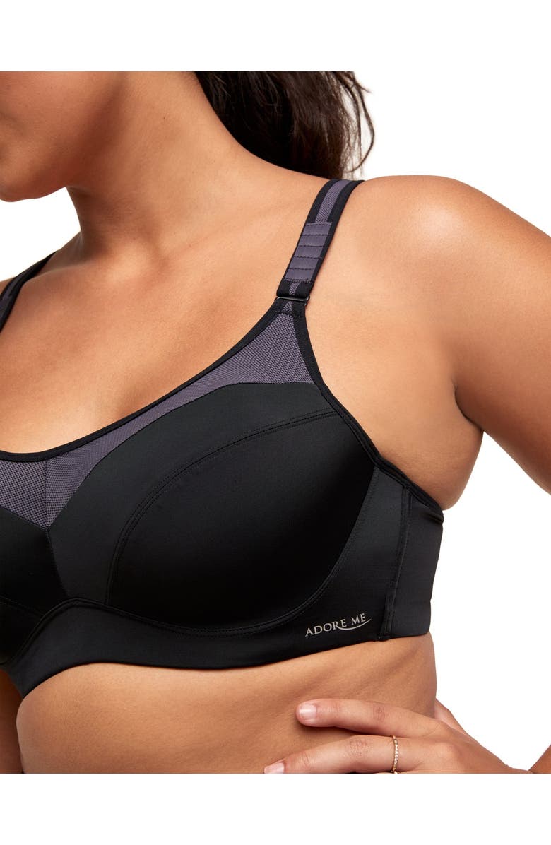 Adore Me Maho High-Impact Sports Bra, Alternate, color, Black