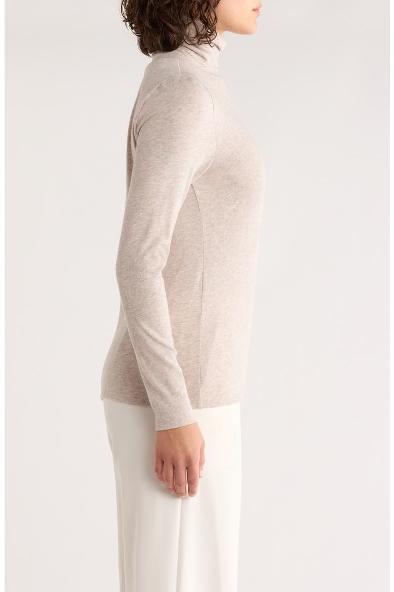 Long Sleeve Turtleneck Top, Alternate, color, DOVE