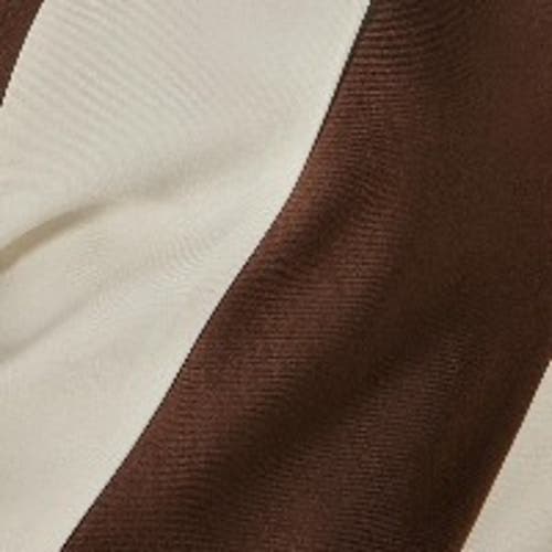 Nasty Gal Stripe Tailored One Shoulder Top In Brown
