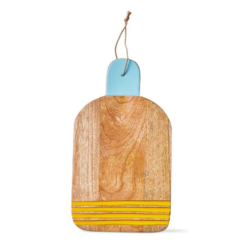 Cabana Stripe Board Large Multi Mango Wood Summer
