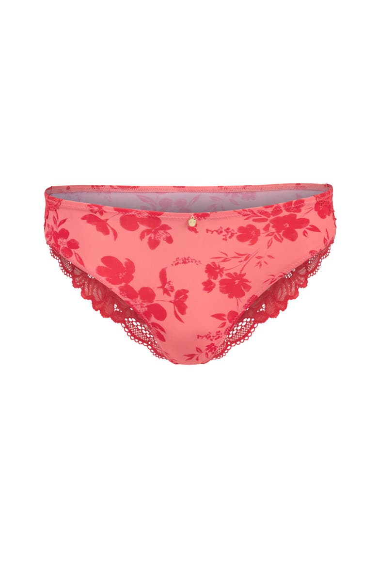 Adore Me Mathilda Bikini Panties, Alternate, color, Floral Red
