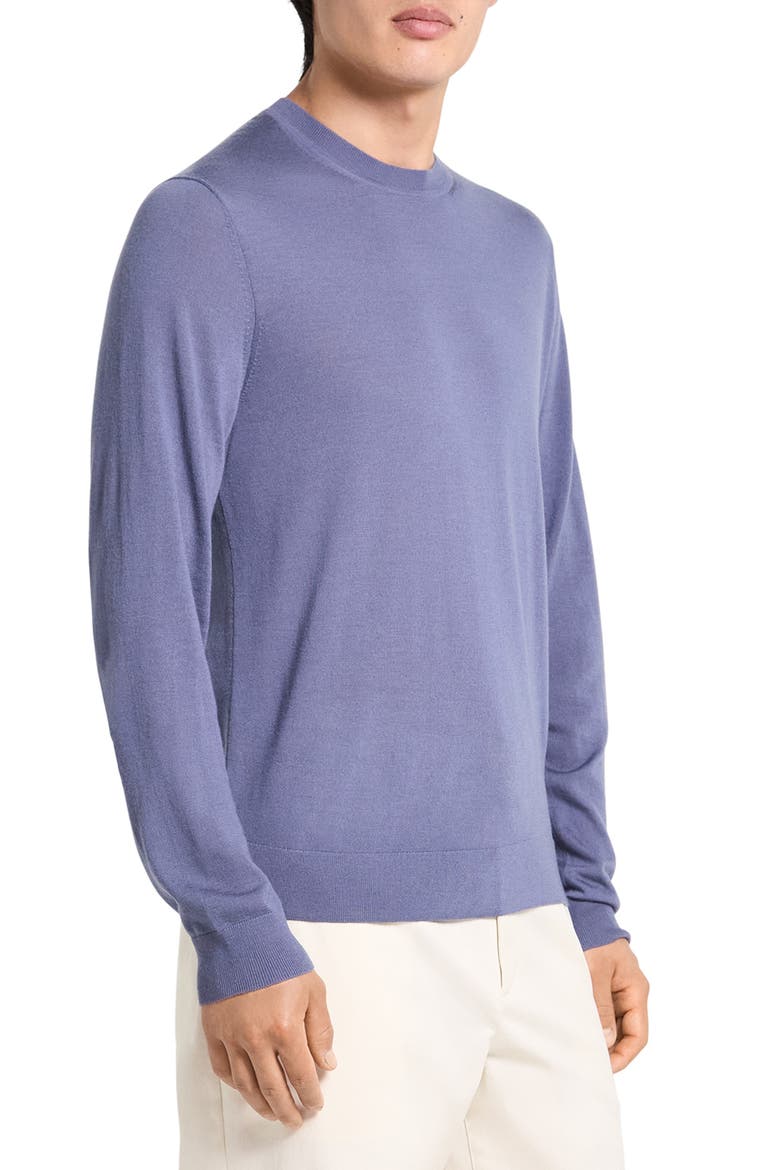 Regal Wool Crewneck Sweater, Alternate, color, DUSK BLUE - 2TU