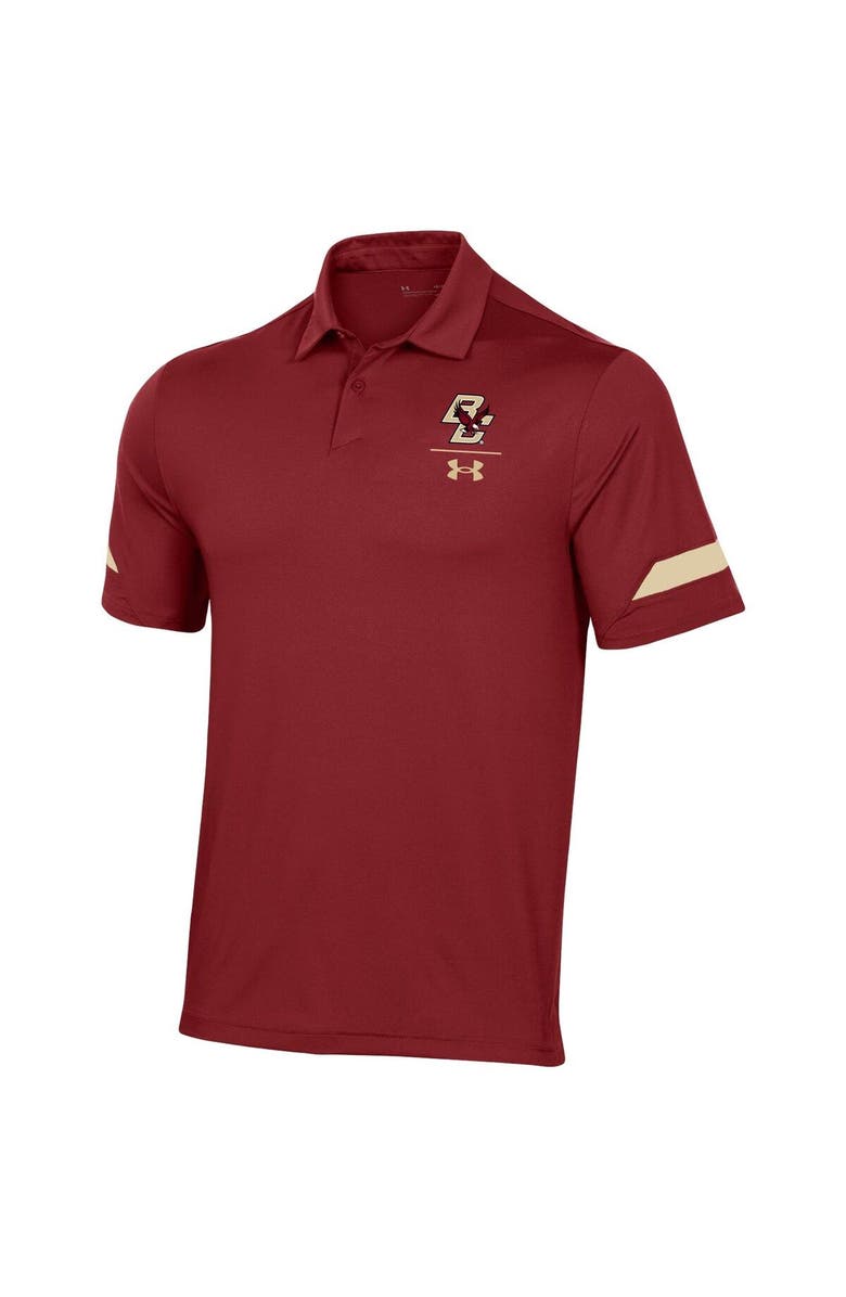 Under Armour Men's Under Armour Maroon Boston College Eagles Sideline Elevated Performance Polo, Alternate, color,