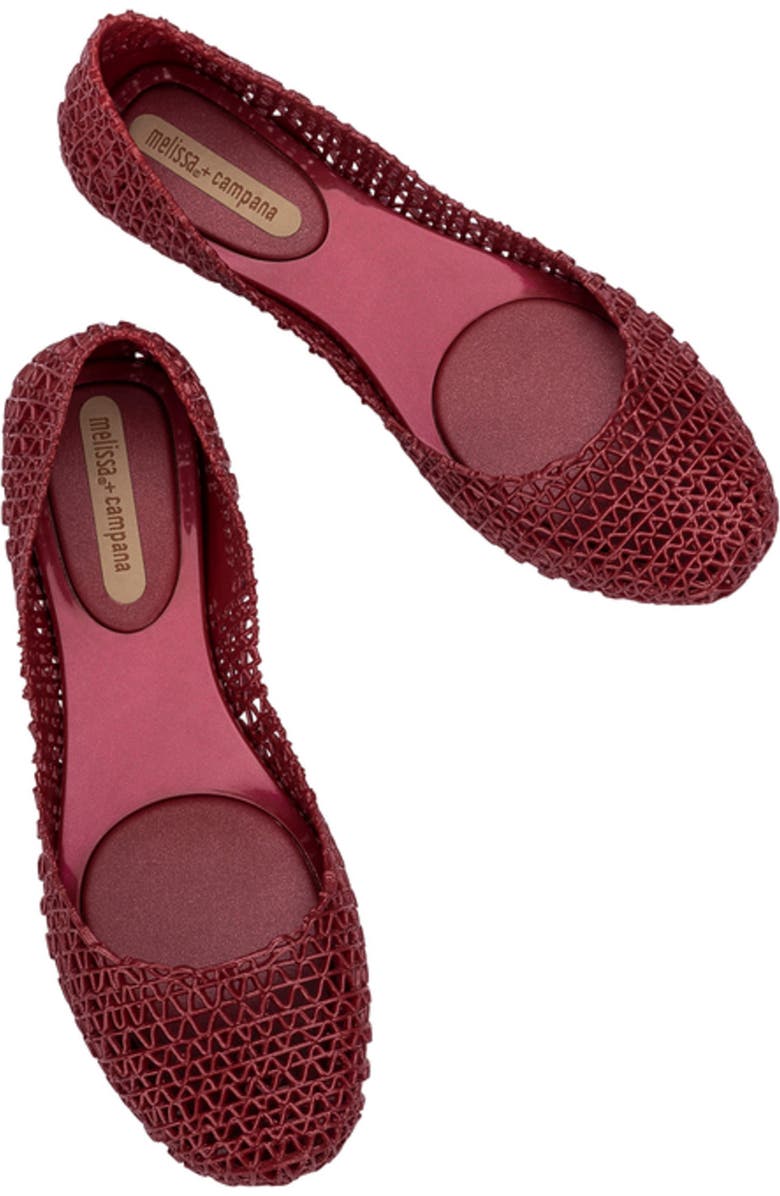 Melissa Campana Papel Flat, Alternate, color, Metal Red