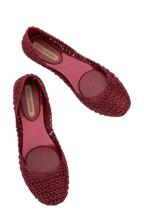Melissa Campana Papel Flat In Red