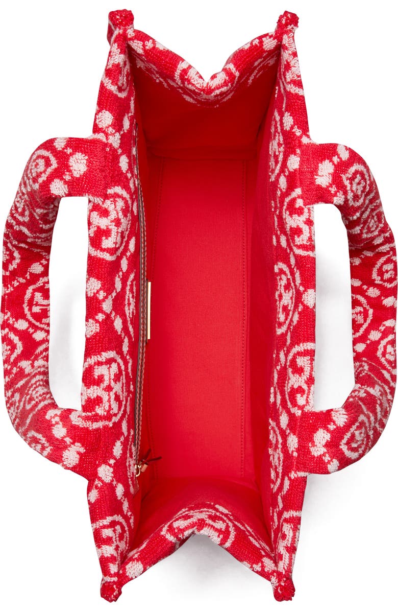 Tory Burch T Monogram Terry Cloth Tote, Alternate, color,
