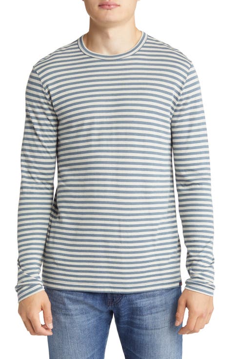 Cloud Stripe Reversible Long Sleeve T-Shirt