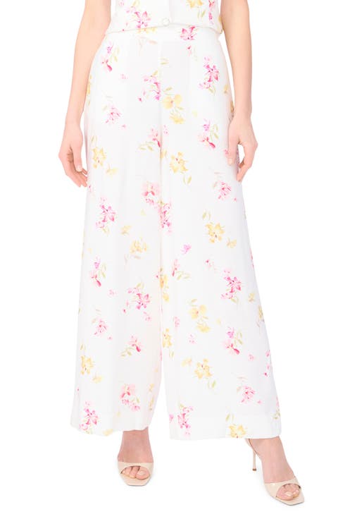 Floral Wide Leg Pants