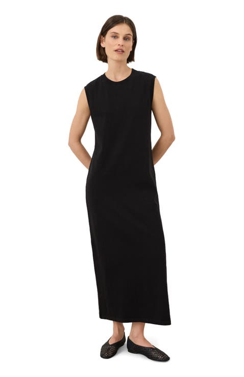 Organic Cotton Soft-Slub Essential Easy Muscle Tee Maxi Dress