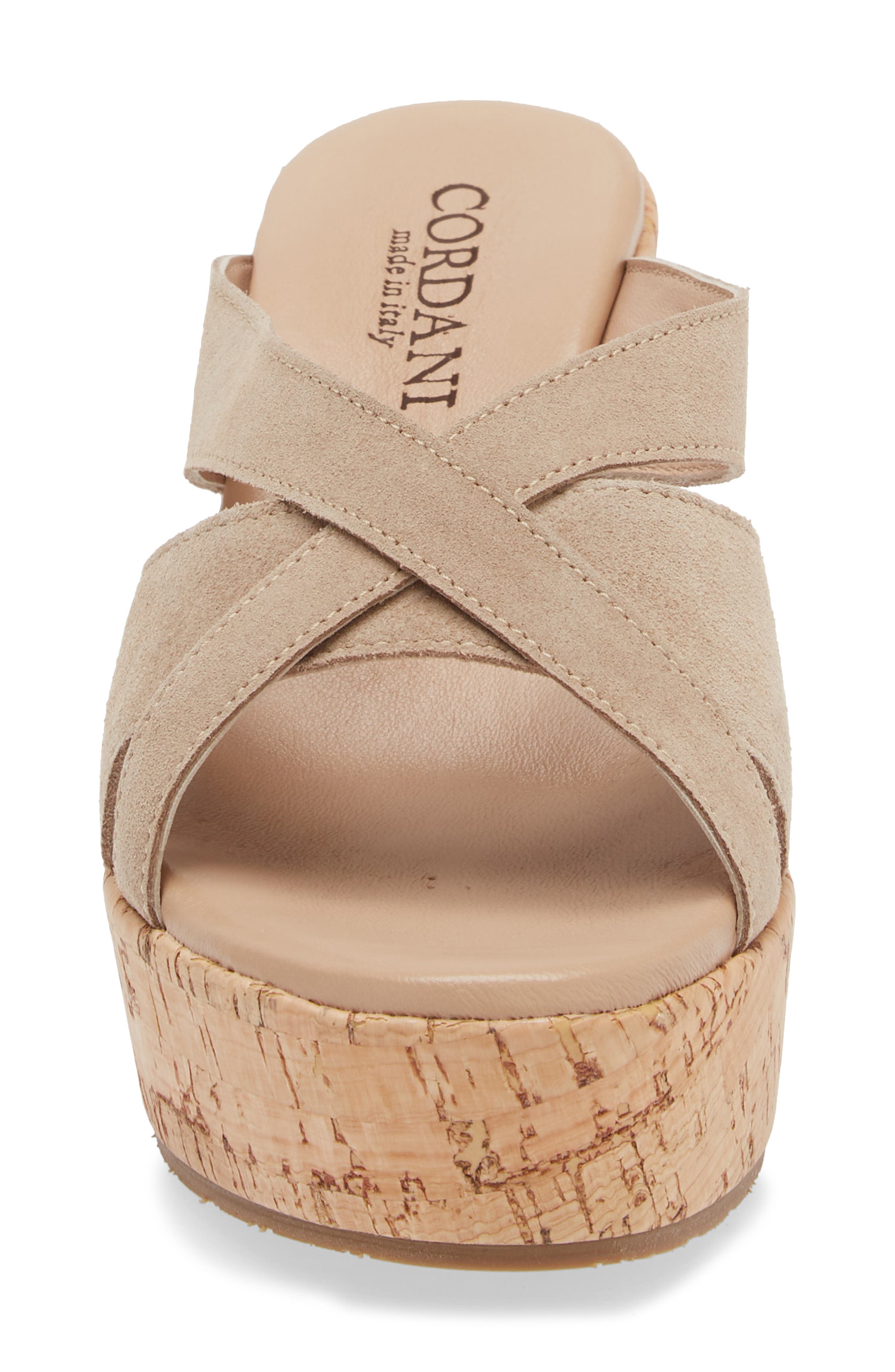 Cordani Devon Platform Wedge Sandal, Alternate, color, Crosta Corda