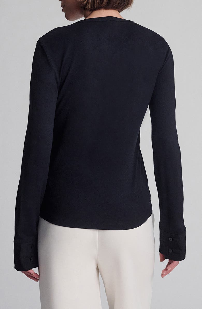 Mavi Jeans Long Sleeve Jersey Top, Alternate, color, Black