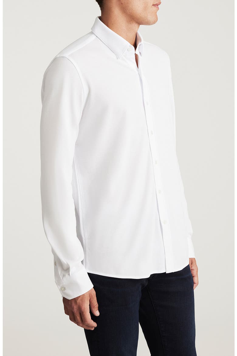 Cotton Button-Up Shirt, Alternate, color, WHITE