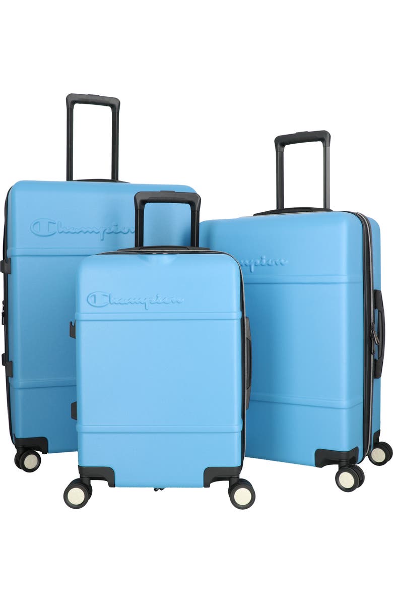 Champion 3-Piece Journey Spinner Luggage Set, Main, color, Cender Blue
