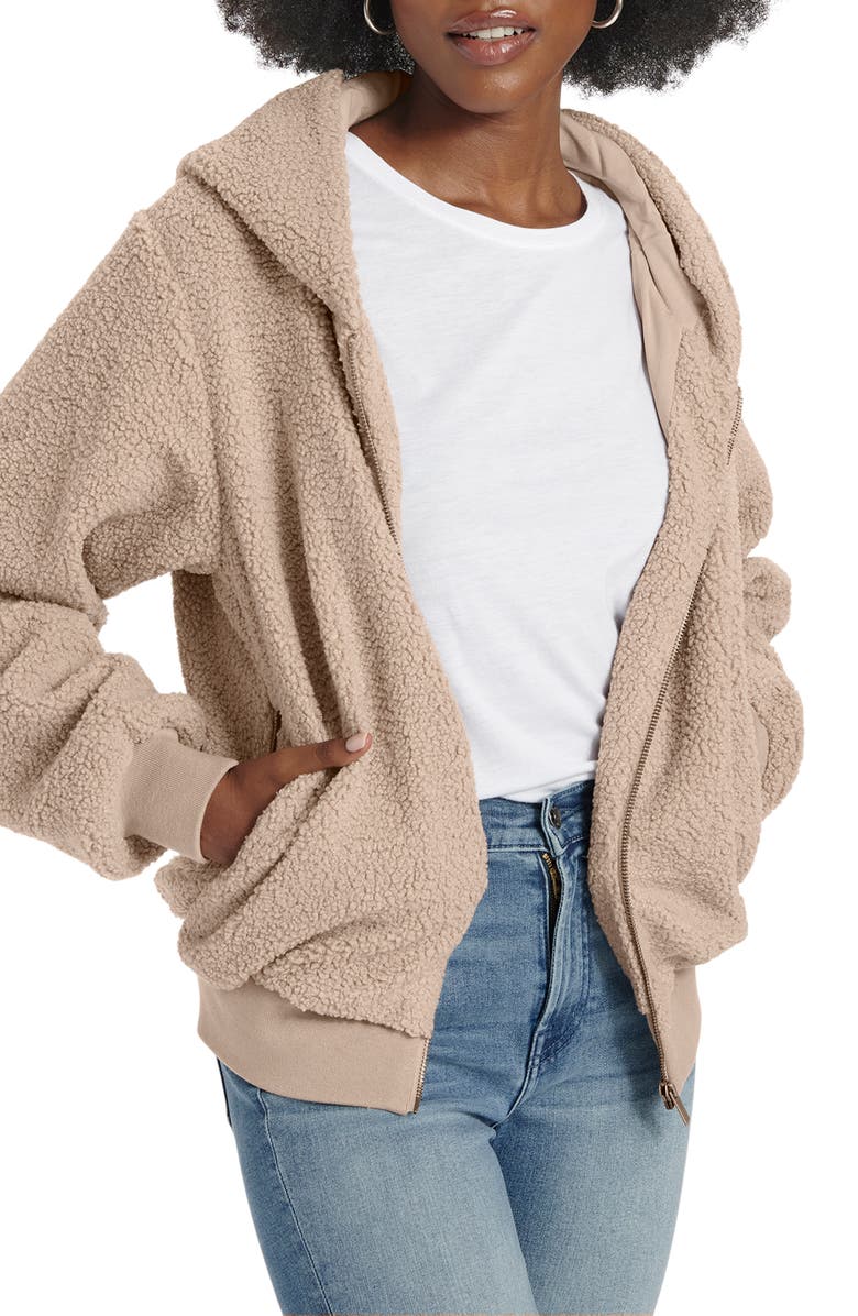 Splendid Henderson Hooded Teddy Jacket, Main, color, 