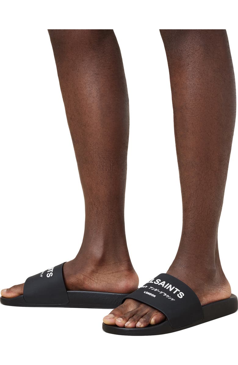 AllSaints Underground Slide Sandal, Alternate, color,