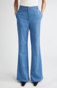 Akris punto Celia High Waist Wide Leg Jeans