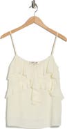 Diane von Furstenberg Eleni Ruffle Silk Crop Camisole