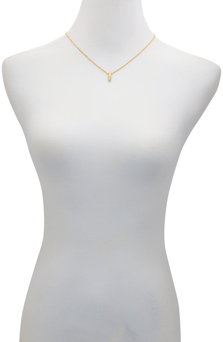 Vince Camuto Crystal Pendant Chain Necklace, Alternate, color,