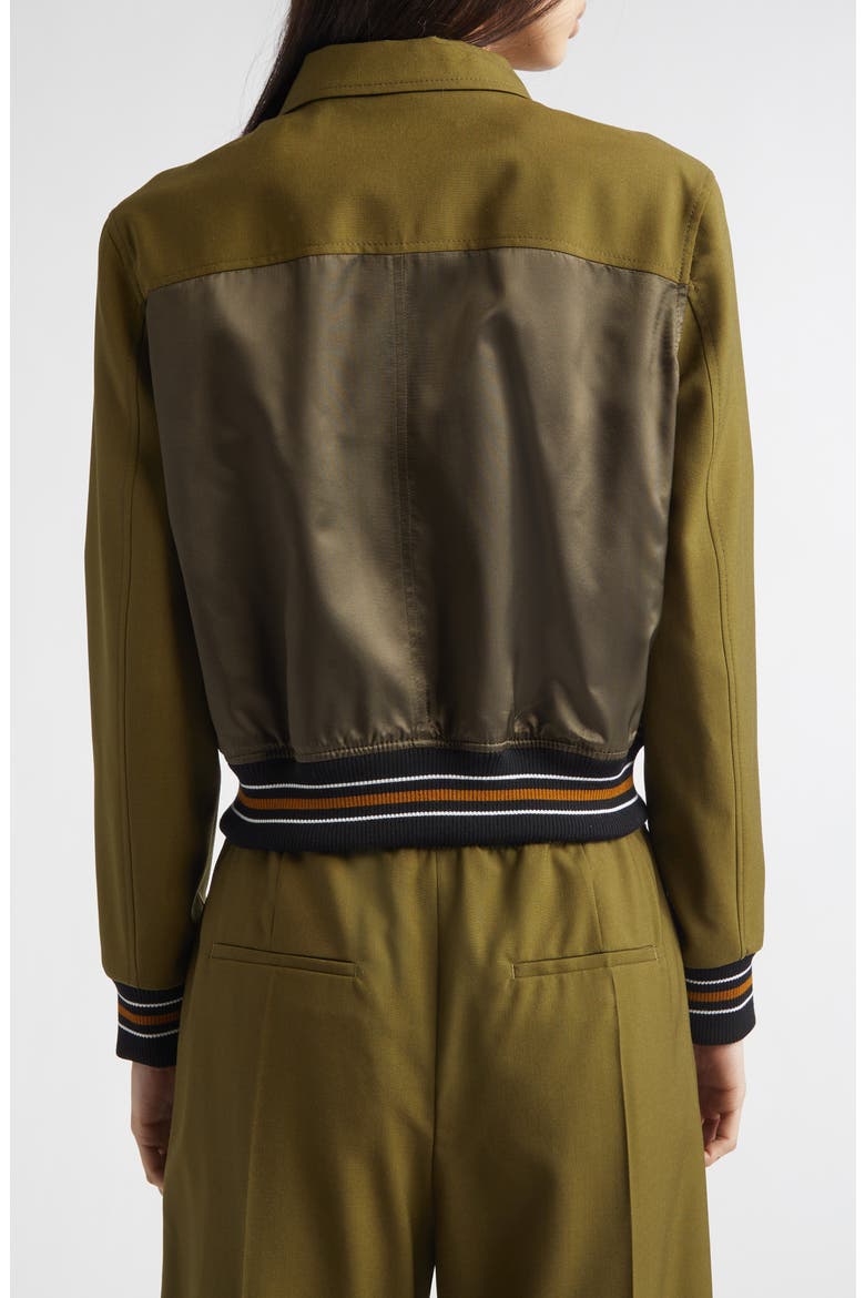 Virgin Wool Bomber Jacket, Alternate, color, 00V51DUSTY OLIVE