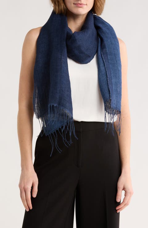 Doubleweave Organic Linen Scarf