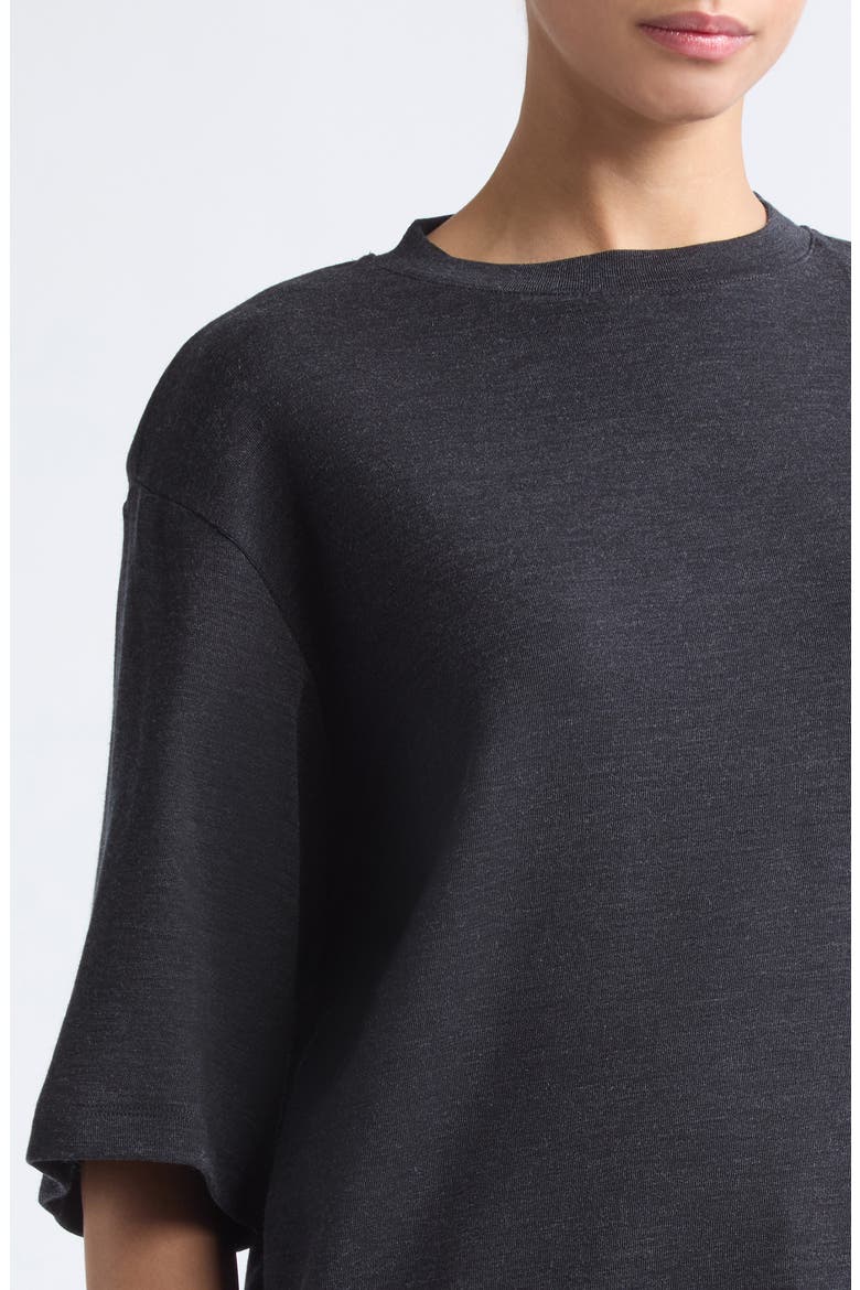 Oversize Merino Wool T-Shirt, Alternate, color, ANTHRACITE MELANGE