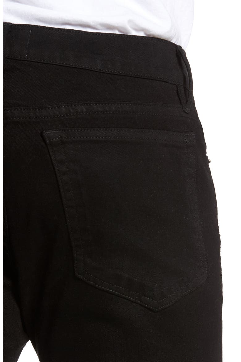 L'Homme Skinny Fit Jeans, Alternate, color, NOIR SLITS