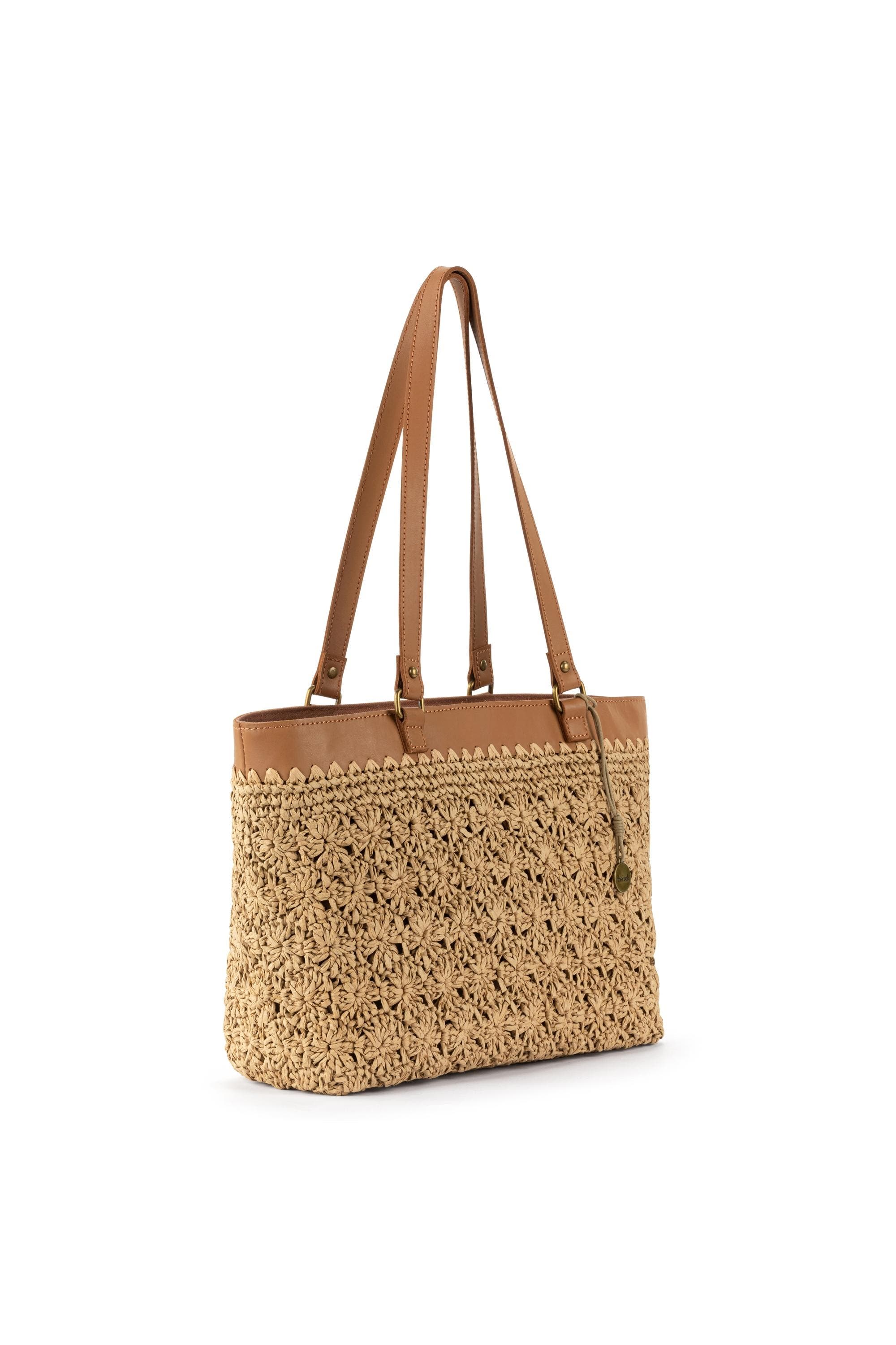 The Sak Metro Tote Bag  - Crochet, Alternate, color, Natural Primrose Straw