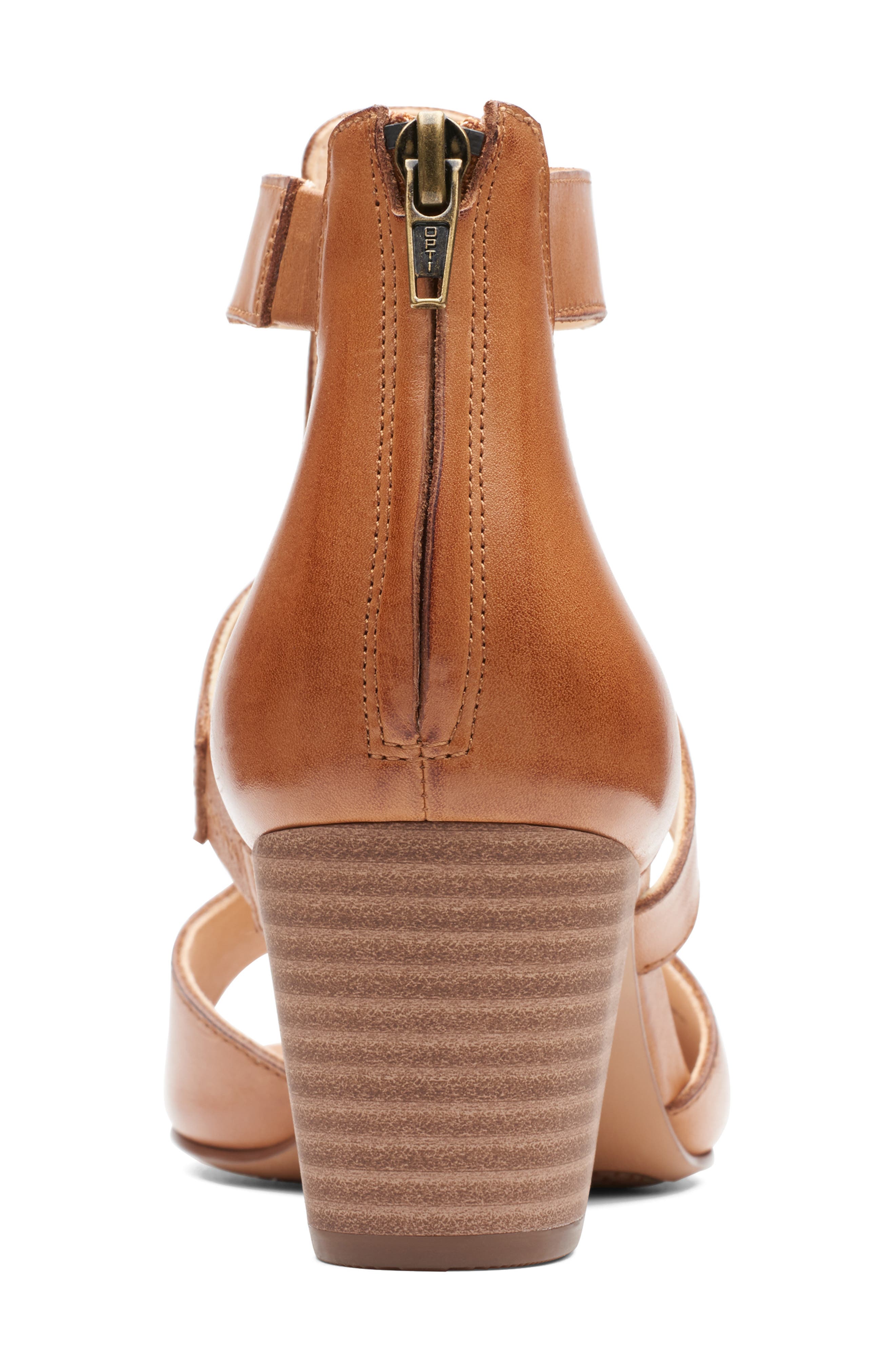 Deloria Fae Sandal, Alternate, color, TAN LEATHER