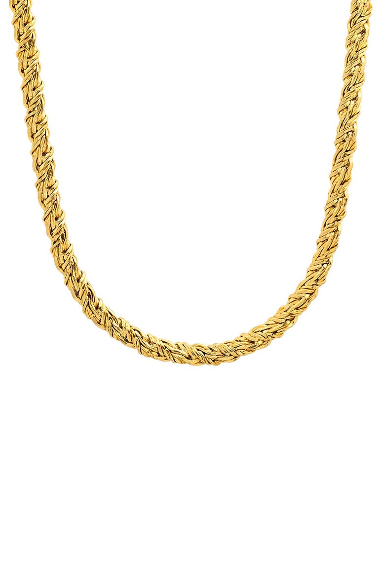 Men's Stainless Steel Rope Chain Necklace, Main, color, GOLD