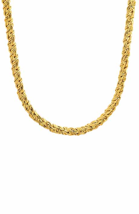 Men's Stainless Steel Rope Chain Necklace