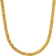 STEELTIME Men's Stainless Steel Rope Chain Necklace