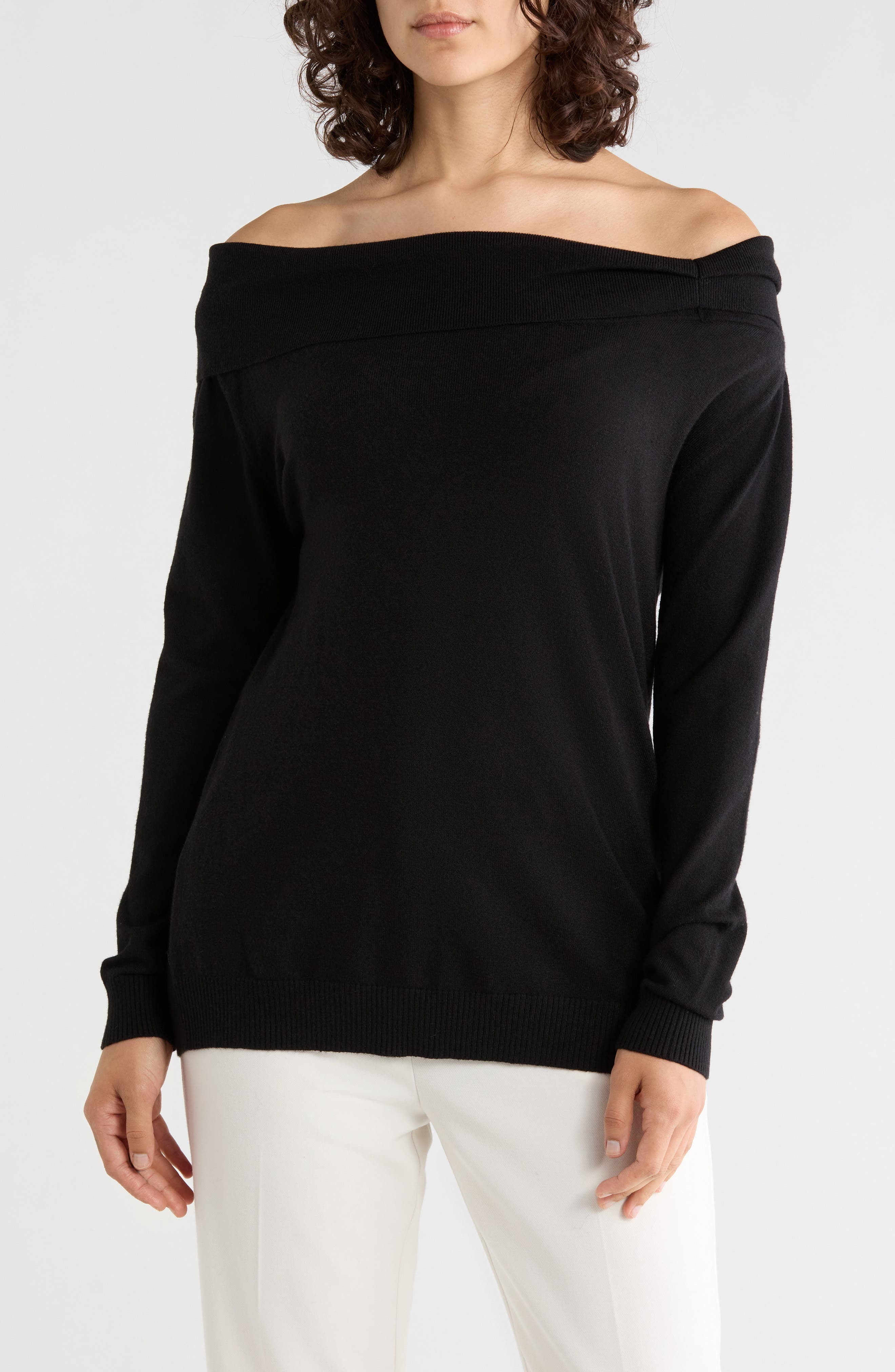 Off-the-Shoulder Sweater