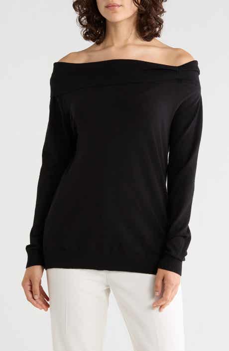 Off-the-Shoulder Sweater