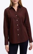 Foxcroft Mary Non-Iron Cotton Oxford Button-Up Shirt