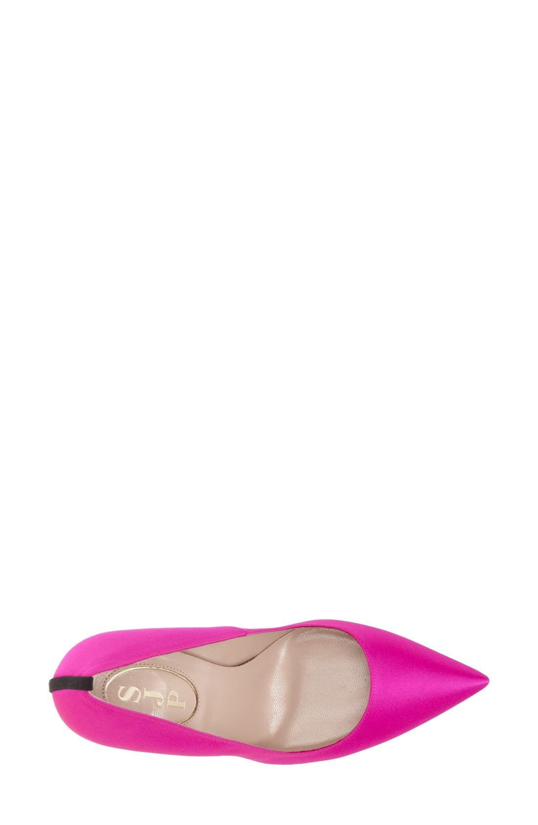 'Fawn' Pointy Toe Pump, Alternate, color, PINK SATIN
