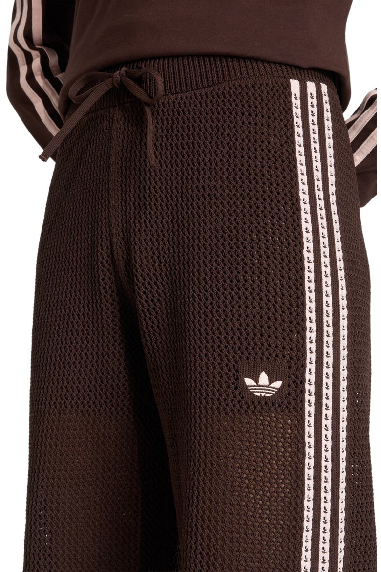 Firebird Open Knit Track Pants, Alternate, color, AURORA COFFEE/ /